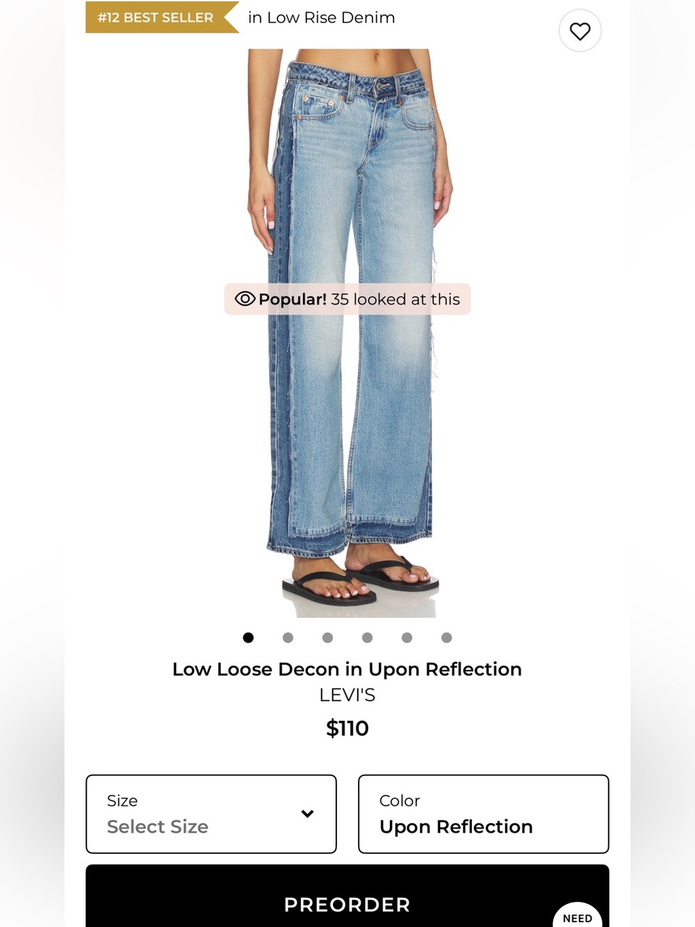 Levis low loose Decon jeans - Picture 9 of 10
